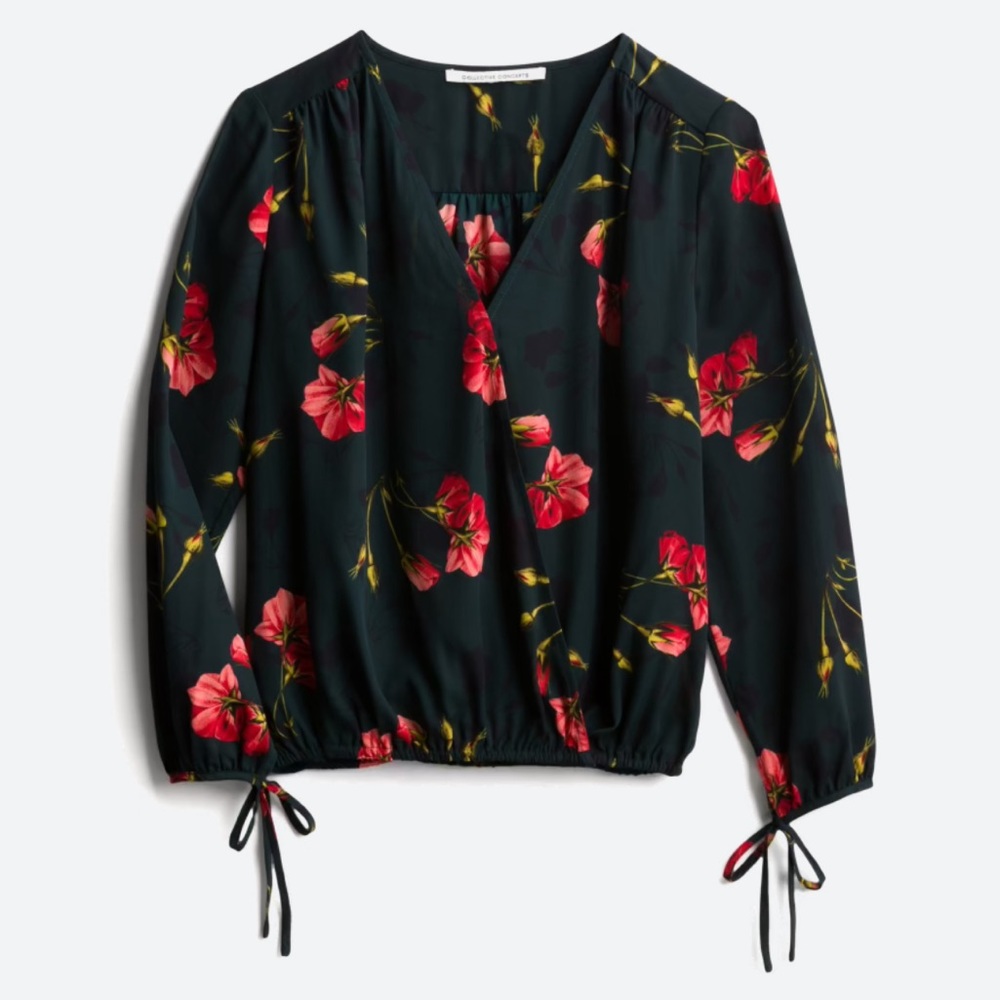 Stitch Fix Aimee Tie Detail Surplice Top